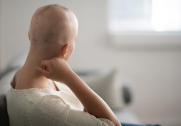 a woman with cancer